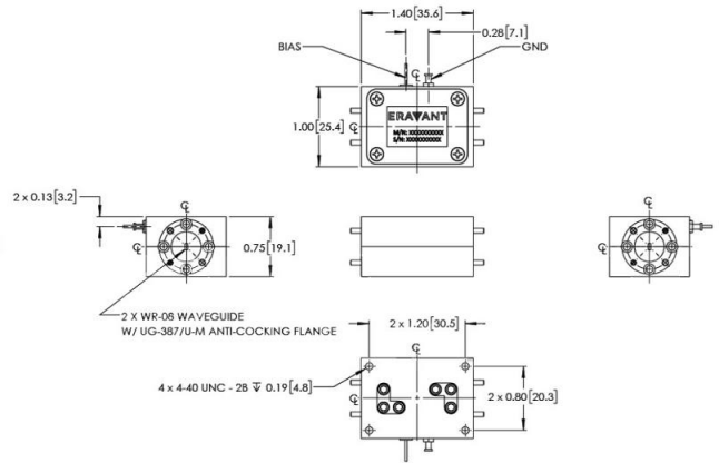 100 To 115 GHz S Band Power Amplifier Psat 16 dBm  RF Bidirectional RF Amplifier 0