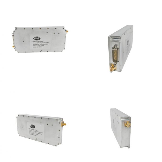 3.3-3.8GHz 47dBm Output Power SMA- KFD Connectors Solid State RF Power Amplifier For Radar 1