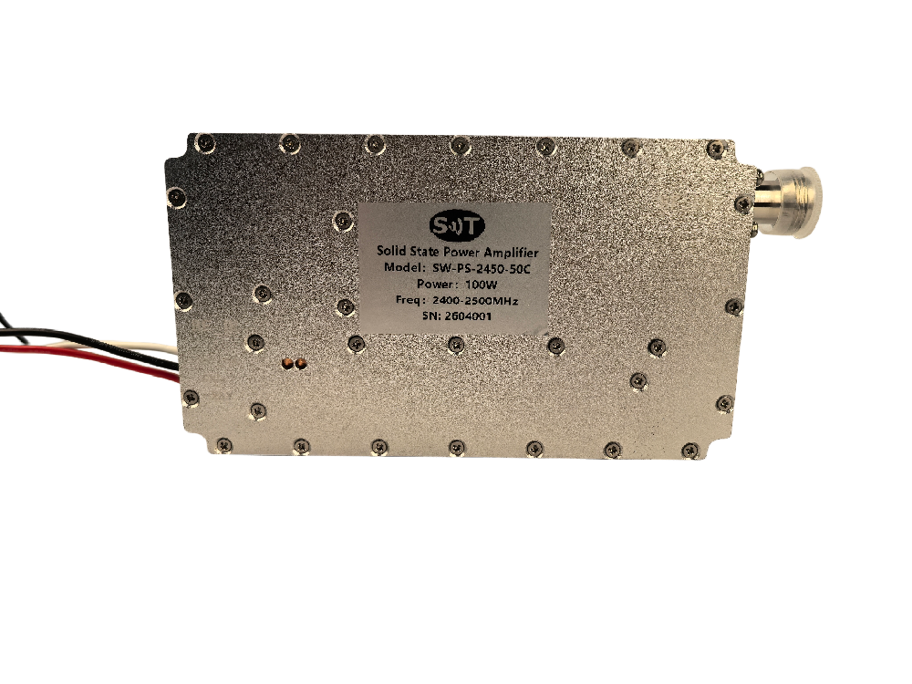 SW-PS-2450-50C высоконадежный ВЧ-модуль, предназначенный для оборонной и коммерческой сфер, микроволновый усилитель мощности S-диапазона 2450 МГц 100 Вт