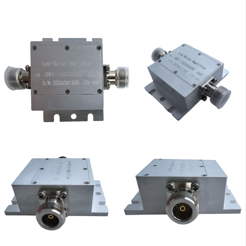 Низкошумный усилитель LNA SWT-10002500 (1000-2500 МГц) с высоким усилением, компонент для усиления радиочастотных сигналов. Применяется в беспроводной связи, системах приёма РЧ-сигналов, контрольно-измерительном оборудовании, оборонной технике, мониторинге базовых станций, уличных беспроводных сетях